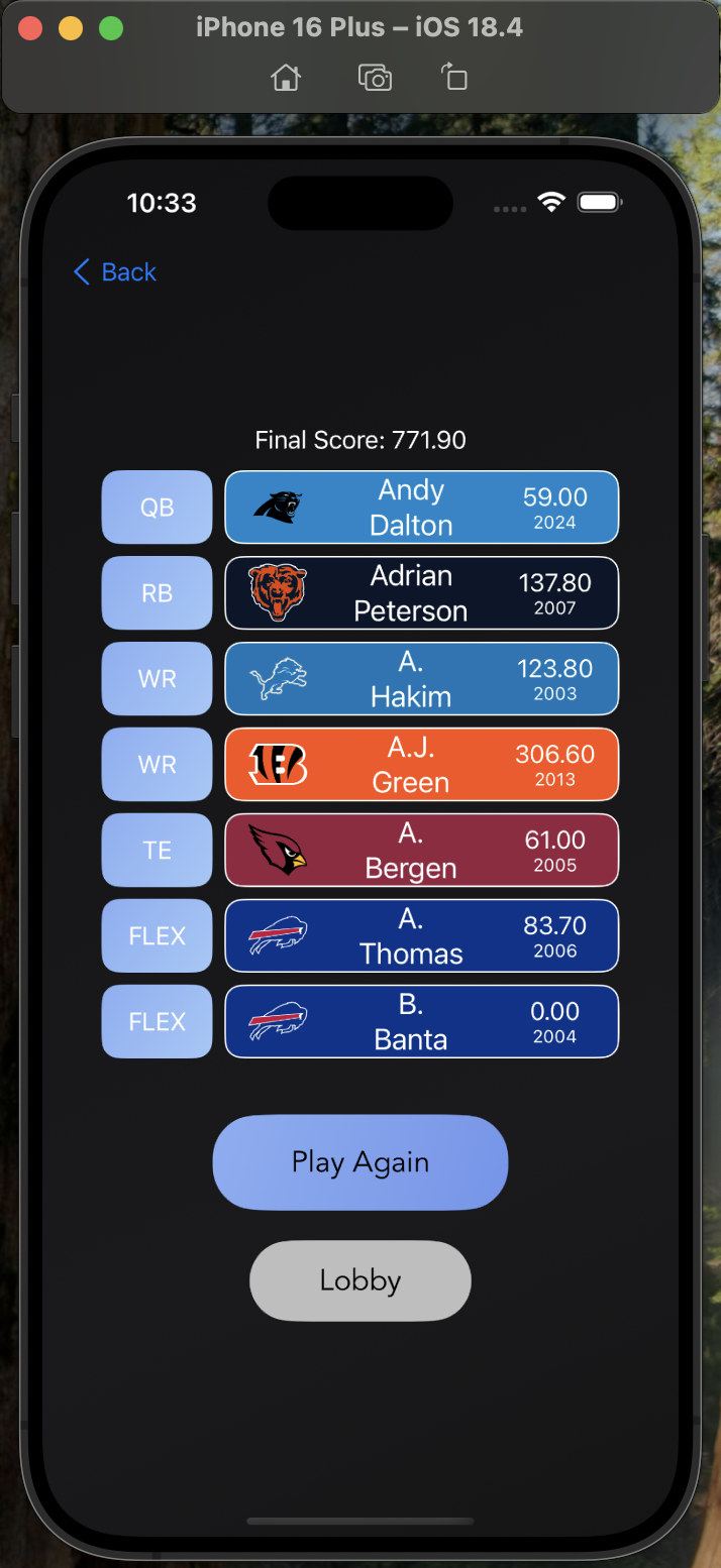 post game implementation